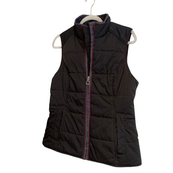 Ariat Black Soft Shell Fitted Polyester Full Zip Outdoors Puffy Vest Size Medium - Picture 16 of 16